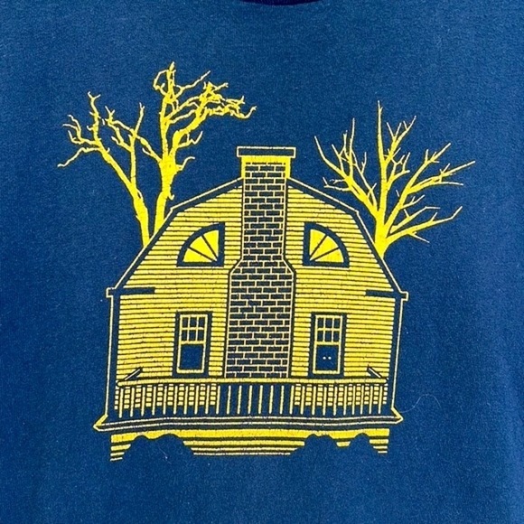 Delta - The Amityville Horror House Graphic Black Short Sleeve T Shirt Size XL - Picture 7 of 11
